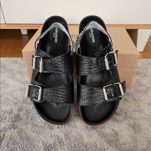 Zadig & Voltaire Girls Can Do Anything Sandals - Picture 5 of 10